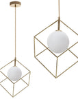 Lampa Wisząca APP1210-1CP Złota