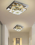 Lampa Sufitowa Kryształowa Plafon LED 24W Kwadratowa APP409-C APP410-C