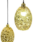 Lampa wisząca szklana APP565-1CP Złota
