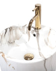 Umywalka Ceramiczna Wolnostojąca Blanka Marble Marmur