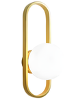 Lampa Ścienna Kinkiet APP1756-1W Brush Gold White 1