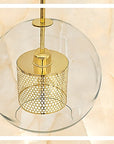 Lampa wisząca szklana loft APP556-1CP 30cm ZŁOTa 6