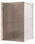 Kabina prysznicowa Walk-In Rea Flexi Brown / Brush Copper 100 1