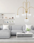 Lampa Sufitowa Wisząca Złota APP1584-6CP 5