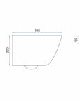 Misa WC podwieszana Carlos Slim Rimless Granit Matt
