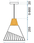Lampa Sufitowa Wisząca Skandynawska Metal APP226-1CP 6