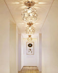ELEGANCKA LAMPA SUFITOWA APP205-1C KRYSZTAŁ ZŁOTA