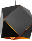 LAMPA WISZĄCA SUFITOWA GEOMETRYCZNA APP287-1CP CZARNA