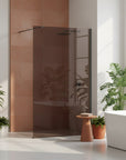 Kabina prysznicowa Walk-In Rea Flexi Brown / Tytan 130 5