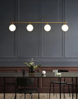 Lampa Wisząca Szklane Kule 4 szt APP675-4CP Złota