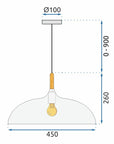 Lampa sufitowa ANZO APP178-1CP Czarna