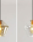 Lampa sufitowa szklana APP439-1CP Amber 6
