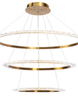 Kryształowa Lampa Sufitowa Led APP1609-3C Złota 5