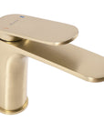 Bateria Umywalkowa REA Marco Brush Gold Złota Szczotkowana Niska