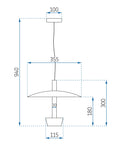 Lampa Wisząca APP914-1CP