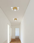 Lampa Sufitowa Reflektor Metalowa APP708-5c Złota