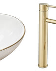 Zestaw Sofia gold edge + bateria wysoka Lungo gold + korek uniwersalny złoty