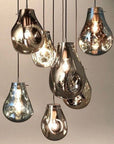Lampa Sufitowa Wisząca Szklana APP328-1CP Amber
