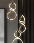 Lampa Wisząca Led G073-3cpr Złota 2