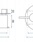 Zestaw Prysznicowy Podtynkowy LUNGO MILER CHROM z termostatem + BOX