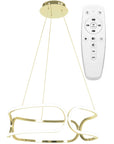 LAMPA SUFITOWA Z PILOTEM PLAFON LED APP791-CP TRIO Złota