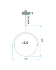 Lampa wisząca LED APP1426-C 35cm 10