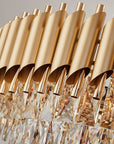 Lampa Wisząca z Kryształami 312359 ZŁOTA