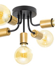 Lampa Wisząca APP1118-5C Czarno Złota