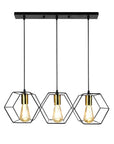 Lampa Wisząca APP1132-3CP Czarno Złota