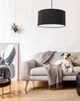 Lampa Wisząca 40cm APP623-1CP Czarna