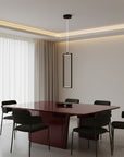 LAMPA SUFITOWA WISZĄCA LED LHJ083-1CP CZARNA 2