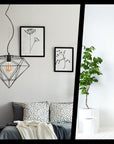 LAMPA WISZĄCA DIAMENT METAL LOFT APP563-1CP Czarna