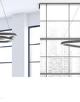 Lampa Sufitowa Wisząca Loop LED + Pilot APP798-cp Chrom 8