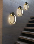 LAMPA ŚCIENNA KINKIET LED APP1385-CW OLD GOLD 30cm