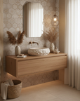 Umywalka nablatowa Rea Mika Warm Beige 6