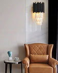 Lampa kryształowa kinkiet 312357 Czarna