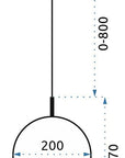 Lampa Sufitowa Wisząca Szklana Kula APP669-1CP Złota