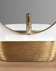 Umywalka nablatowa Rea Belinda White GOLD BRUSH