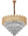 Lampa Wisząca Z Kryształami G052-cp 60cm Złota 1