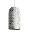 Lampa Wisząca Betonowa APP996-1CP B Biała