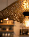 LAMPA SUFITOWA WISZĄCA APP1468-1CP czarna/stare złoto 7
