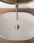 Umywalka nablatowa Rea CLEO 61 BEIGE MATT