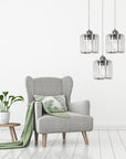 Lampa Sufitowa Kryształ APP510-3CPR Srebrna