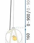 Lampa wisząca APP1089-1CP Złota 7