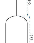 Lampa LED Sufitowa Wisząca Szklana APP443-CP Niebieska 7