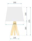Lampka Nocna WHITE BOHO APP976-1T