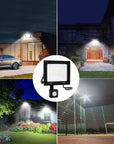 Halogen LED natynkowy z czujnikiem 50W RSL008-50NS Neutralna 4500K 6