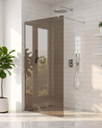 Kabina prysznicowa Walk-In Rea Flexi Brown / Chrome 80 2