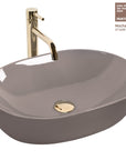 Umywalka nablatowa Rea Lisa Beige Shiny 1