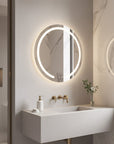 Lustro ścienne LED 60cm Modern 10